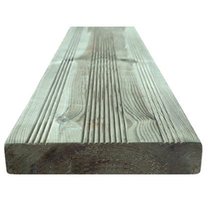 Planche de terrasse - Sapin traité autoclavé - Classe 4 - 27 x 147 x 2400 mm
