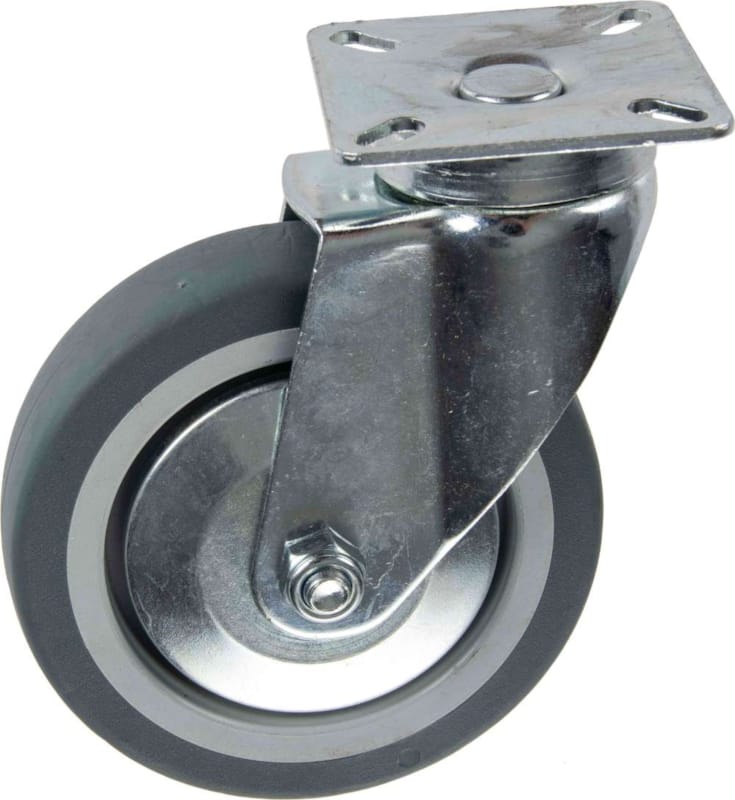 Roulette en Thermoplastique Rubber Pivotante 100 mm