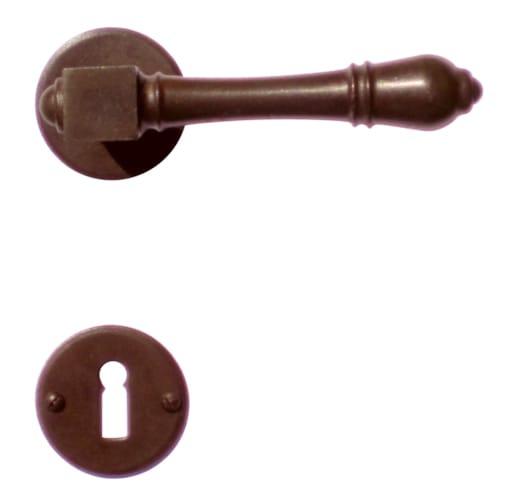 Poignée de porte Carrée rouille rond - R+E