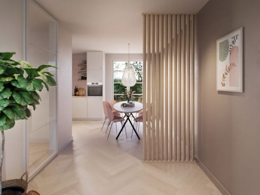 CanDo roomdivider profils sol et plafond 45° pour cloison - Chêne nature - 1000 mm