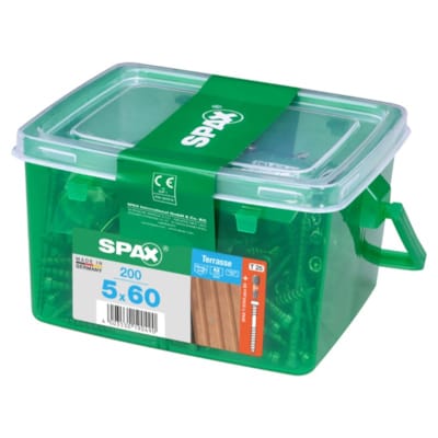 SPAX vis terrasse inox A2 - 5x60 HKB (bte 200 pces)