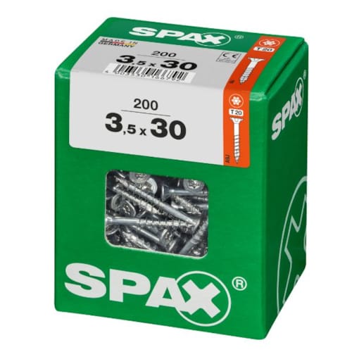 SPAX vis T-STAR+ WIROX - 3,5x30 L (boite 200 pces)
