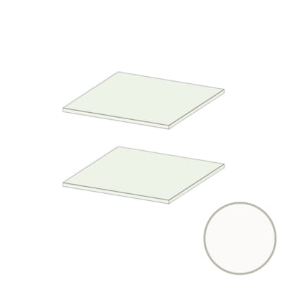 MOKI ESPACE tablettes mobiles blanches 550 mm - 2 pces