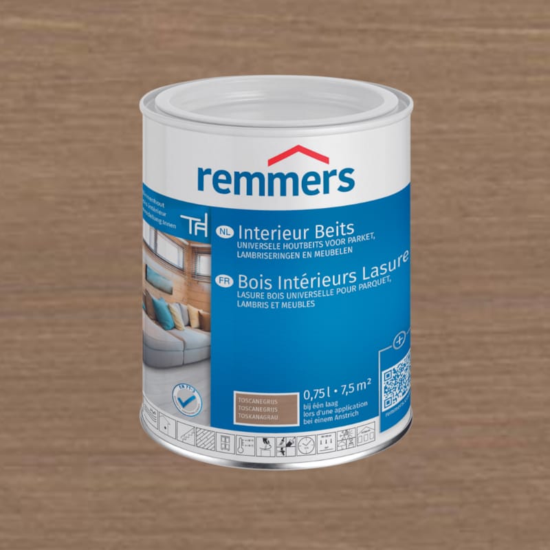 Remmers lasure bois intérieurs - gris toscane - 750ml