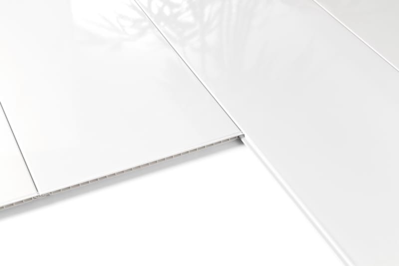 Lambris PVC Dumaclip - Uni blanc brillant - 10 x 250 x 1200 mm