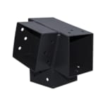 Suki connecteur 91 x 91 mm angle 75° 3D (gauche) pour poteau bois 90 x 90 mm