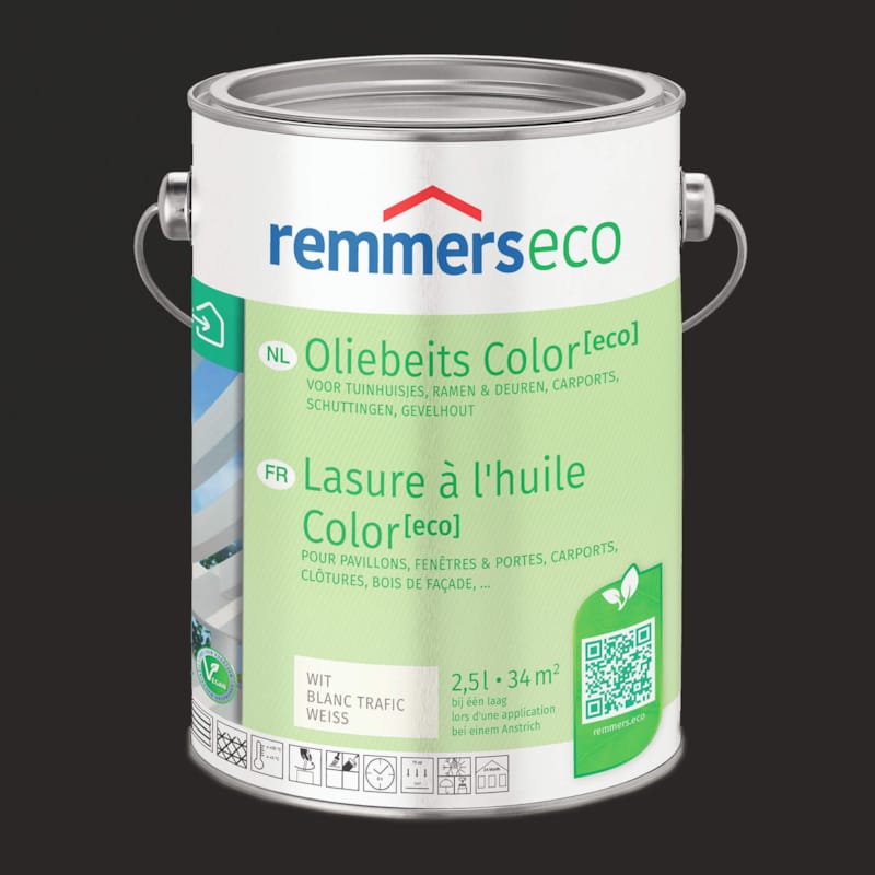 Remmers Lasure à L'Huile Color Eco 0,75 L - Tabac