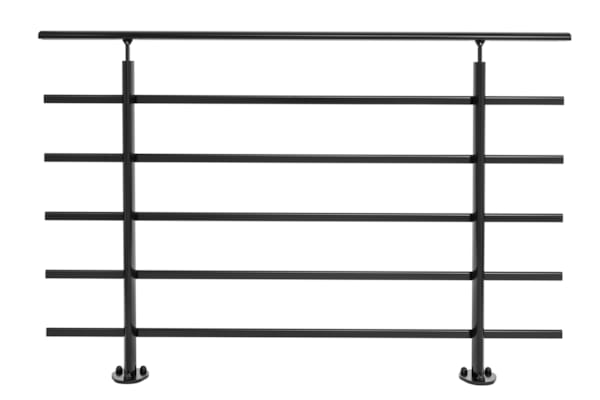 Kit Pure Black Fixation Au Sol - Noir (RAL 9005) 150 cm