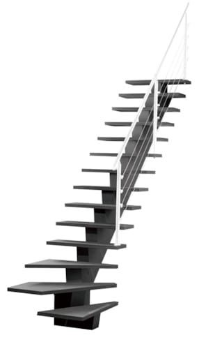 Gomera - Escalier 1/4 tournant droit - Strip alu