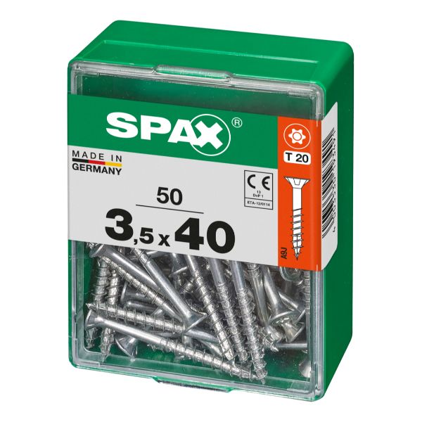SPAX vis T-STAR+ WIROX - 3,5x40 M (boite 50 pces)