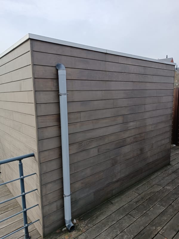 Abris de jardin Cornic - Cèdre - Toit plat - 300 x 312 cm