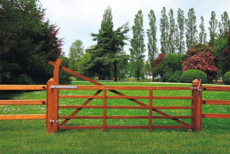 Porte-barrière Don Quichote - Double diagonale 1m20 x 3m