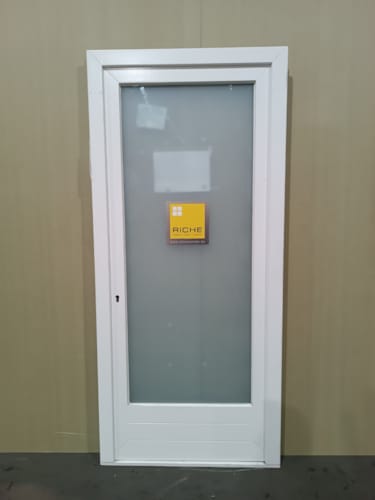 Porte d'entrée en bois méranti H2200 x L1000