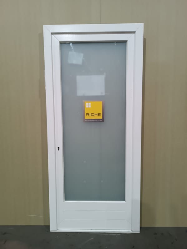 Porte d'entrée en bois méranti H2200 x L1000