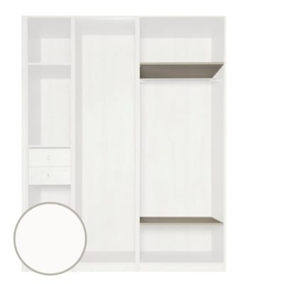 MOKI ESPACE tablettes mobiles blanches 750 mm - 2 pces