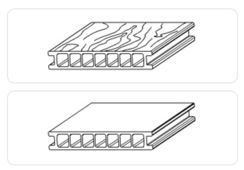 Planche alvéolaire Duo fuse - Gris stone - 28 x 162 x 4000 mm