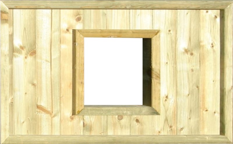 Demi paroi fermée avec fenêtre