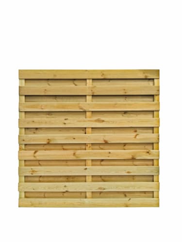 Ecran de jardin droit Strato 1800 x 1800 mm - Planche 15 x 120 mm - Vis inox