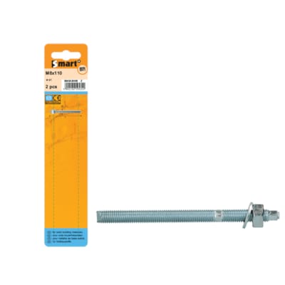 SMART Tiges Ancrage Chimique 5.8 Zn 2 Pces - M10x130 mm