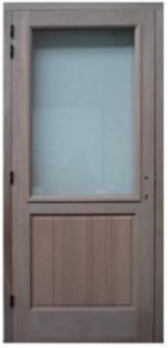 Bloc-porte extérieur meranti - Droite vitree 2075x940 mm