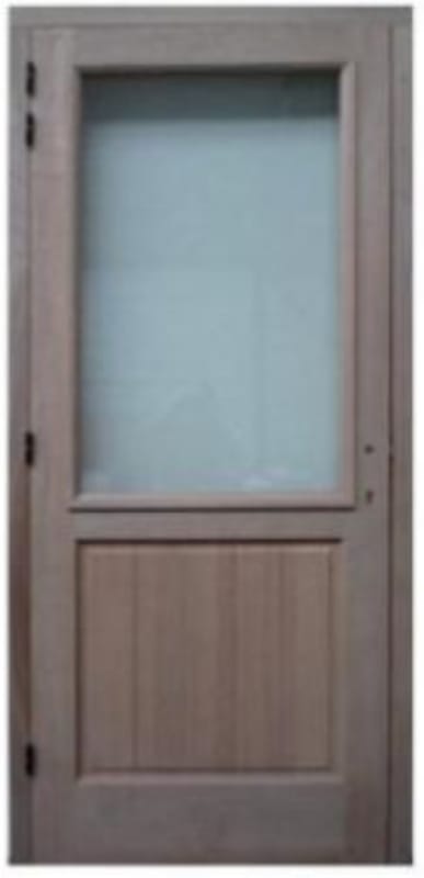 Bloc-porte extérieur meranti - Droite vitree 2075x940 mm