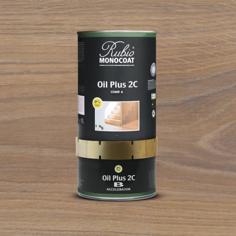 Rubio monocoat oil + 2c set - 1300 ml - Smoke 5%