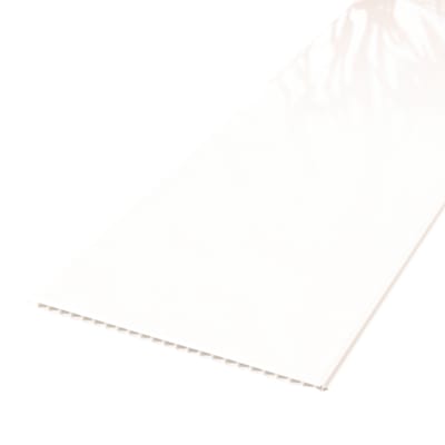 Lambris PVC Dumaclip - Uni blanc brillant - 10 x 250 x 1200 mm