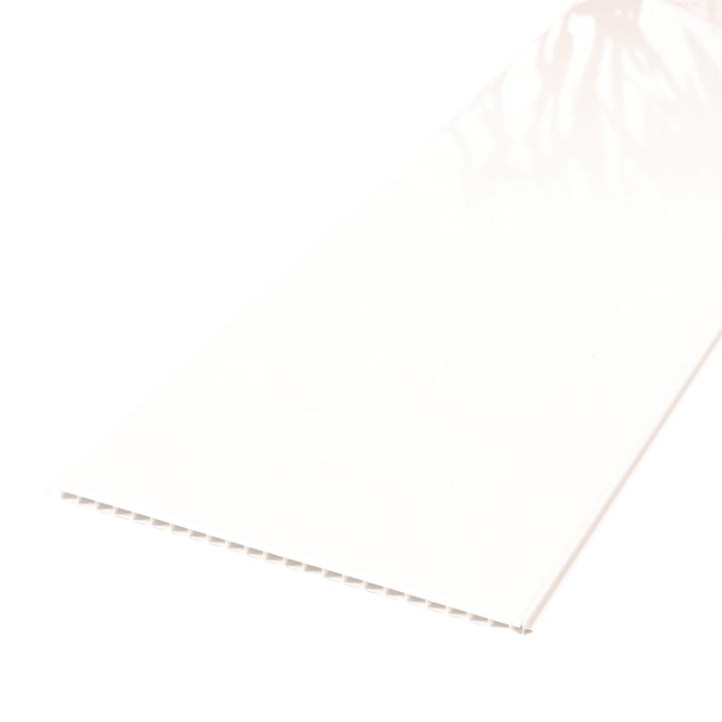 Lambris PVC Dumaclip - Uni blanc brillant - 10 x 250 x 1200 mm