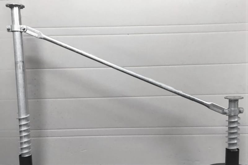 Weasyfix Jambe de force en acier galvanisé à chaud 1800 mm