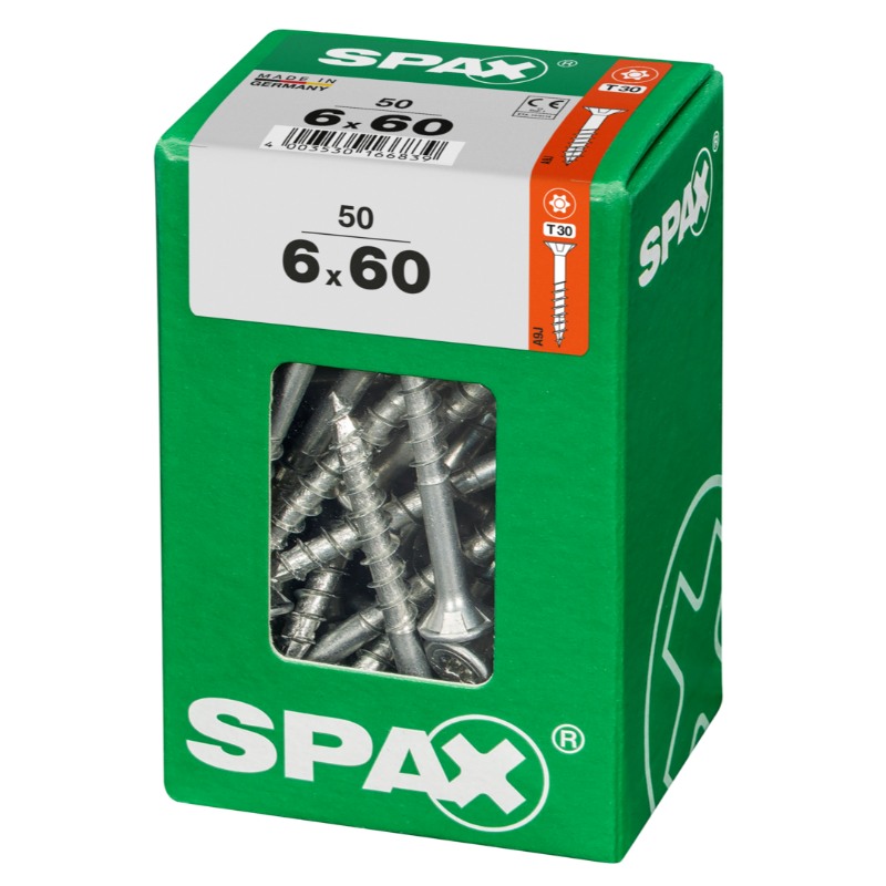SPAX vis T-STAR+ WIROX - 6x60 L (boite 50 pces)