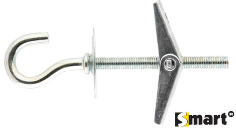 Cheville SMART à ressort + crochet M4 x 70 (blister 2 pces)