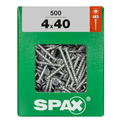 SPAX vis T-STAR+ WIROX - 4x40 XXL (boite 500 pces)