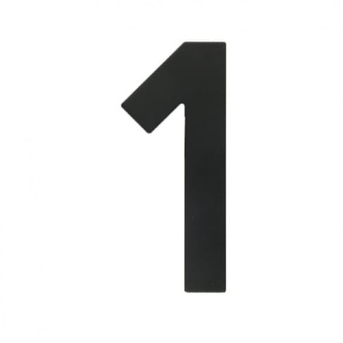 Chiffre Plat 1 Noir pour numéro de maison