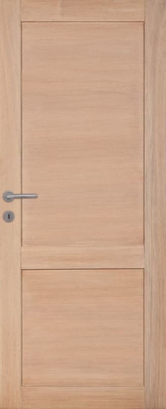 Porte plaquée chêne 2 panneaux droits modernes 67 - 2015 x 830 mm