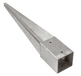 Support piquet pointe - 90 x 90 mm