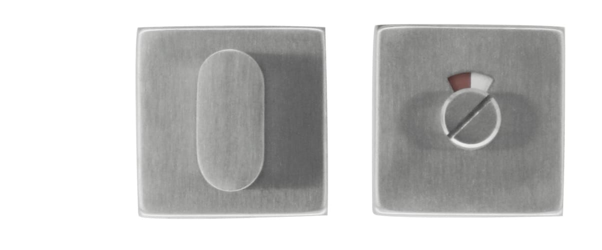 Garniture WC Kubic shape - Inox