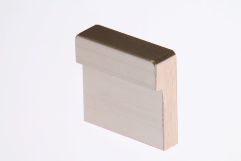 Bouton Moka - Aluminium/inox - 32x30x10mm