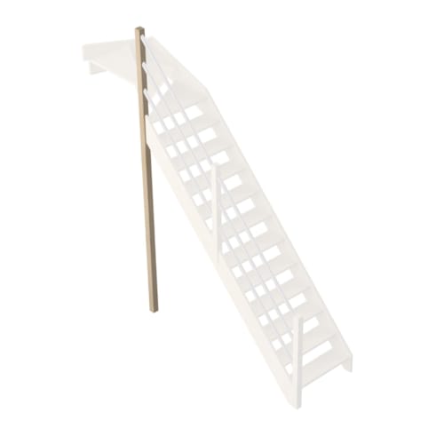 Jura - Sapin poteau support rampe métal gauche