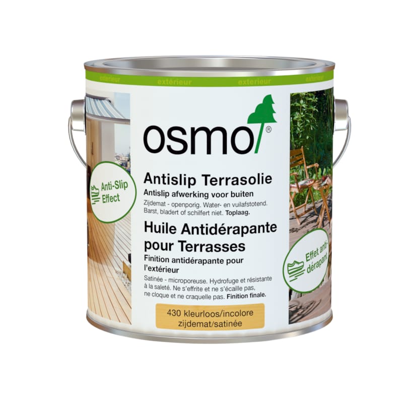 Huile antidéparante pour terrasses - 430 incolore/satiné - 0,75 L