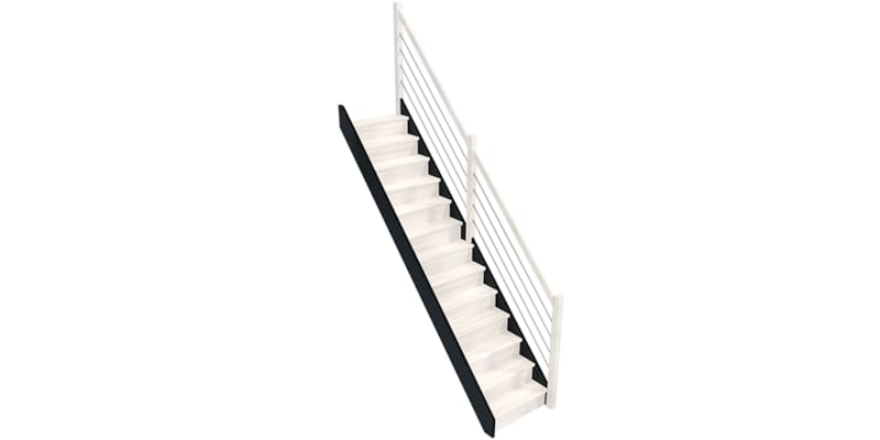 Liverpool Limon Escalier Droit Ral 9005 Noir Mat