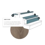 Bande de chant Maestro Steps LOUISIANA OAK 60x400 mm