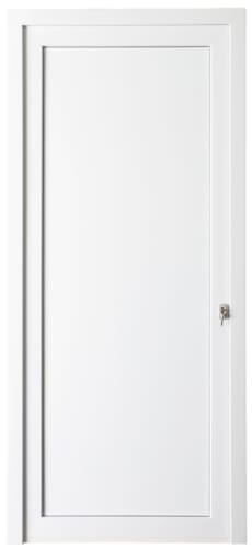 Porte extérieure PVC blanc 2180 x 980 mm tirée droite