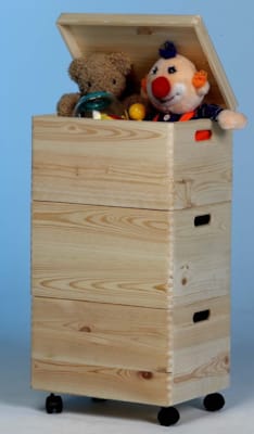 Lot de 3 caisses rangement pin