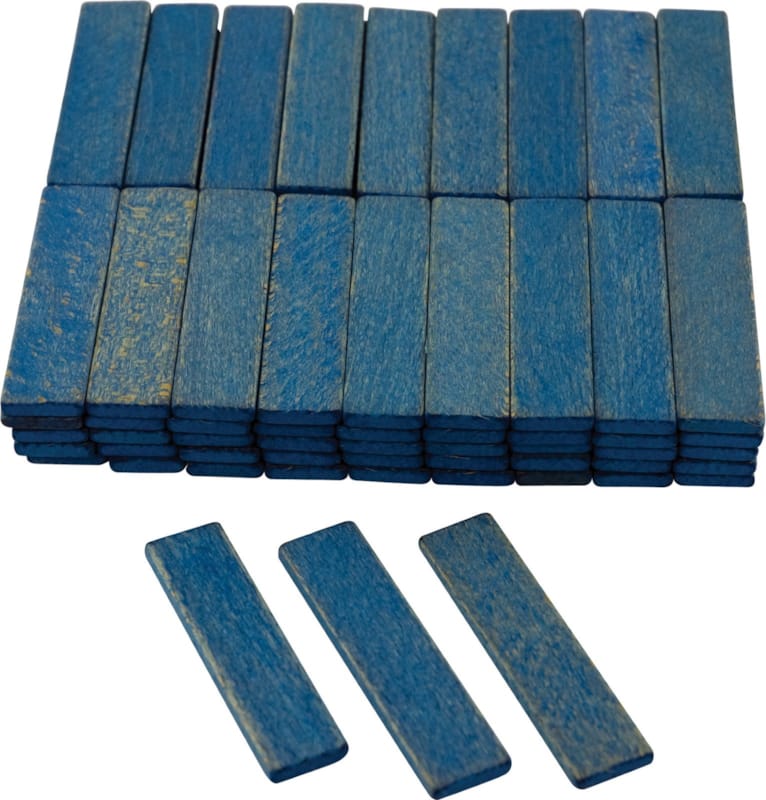 Cales Bois Bleu - 5 mm (100pc)