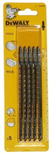 Stanley 5 Lames de Scie HCS Pour Coupes Rapides et Droites Dans Bois et Agglomérés jusqu'Ã