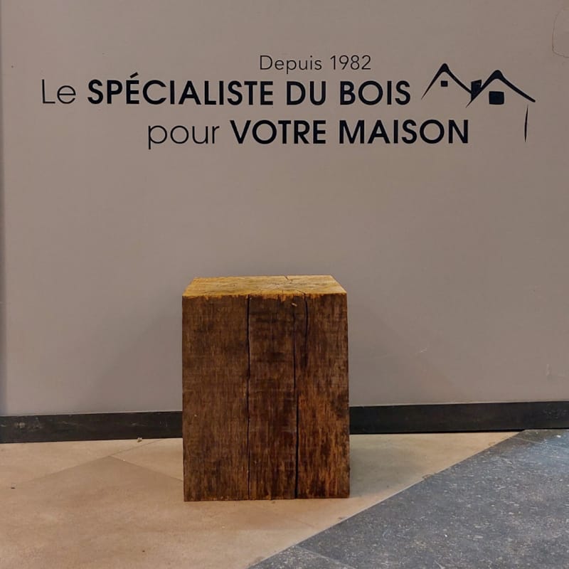 Plot en chêne déco - 250 x 250 x 300 mm