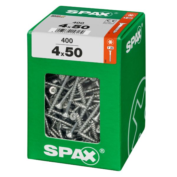 SPAX vis T-STAR+ WIROX - 4x50 XXL (boite 400 pces)