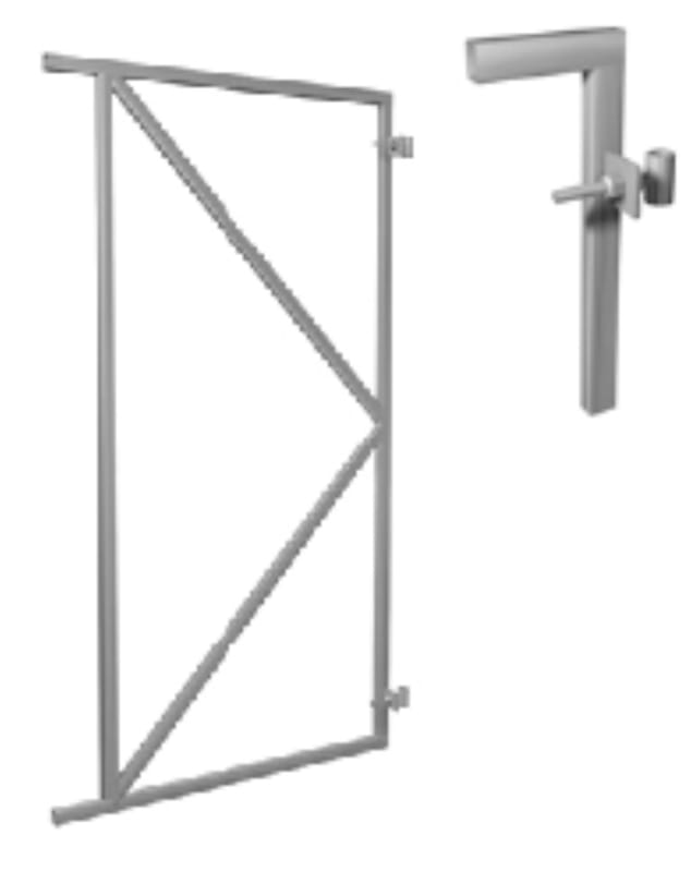Porte de jardin en bois + quincaillerie 1m80 x 1m