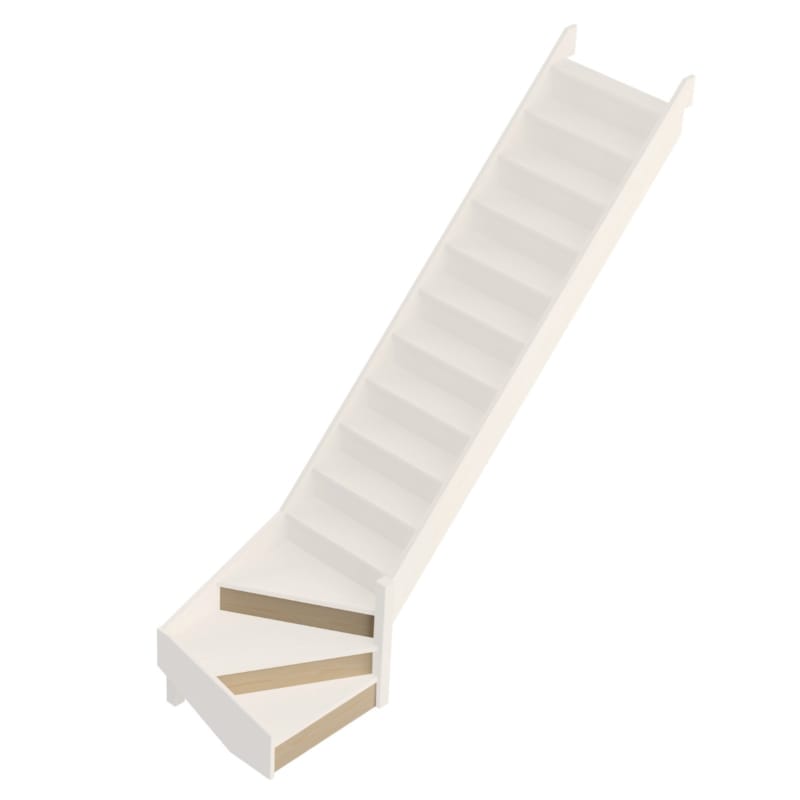 Jura - Sapin contremarches pour 1/4 tournant