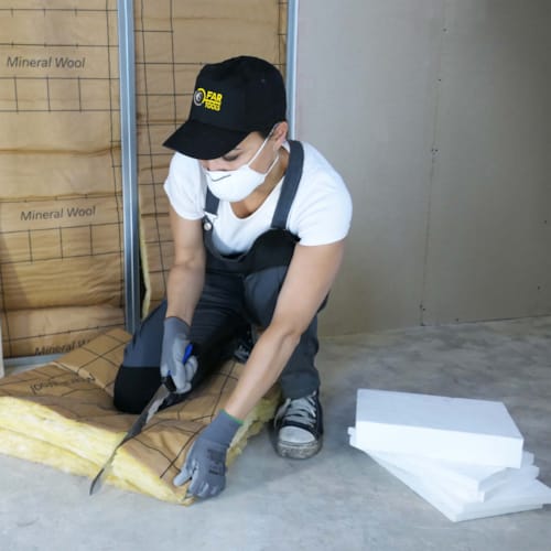 Couteau double dentures spécial matériaux isolants - Lame 280 mm